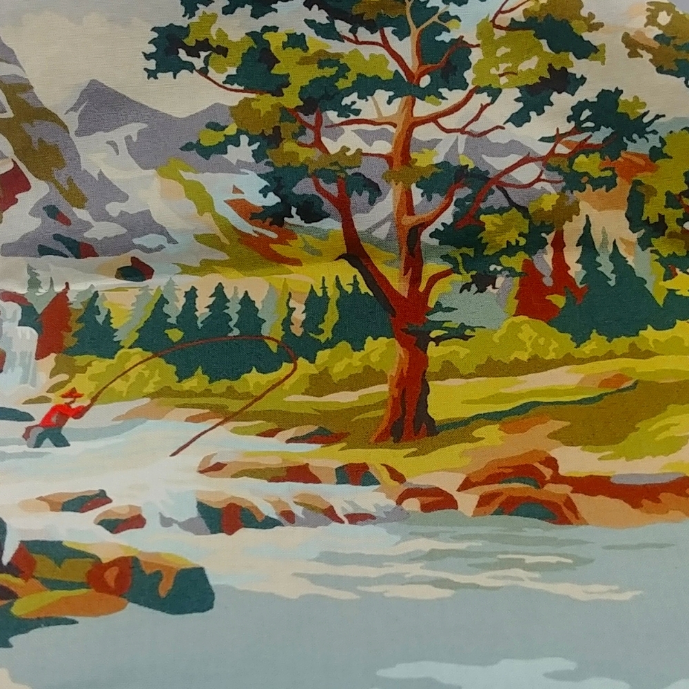 Mountain scene kitchen apron